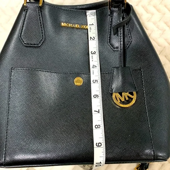 Michael Kors Black Leather Tote Bag - Picture 10 of 10